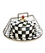 MACKENZIE CHILDS Courtly Check Enamel Cake Carrier