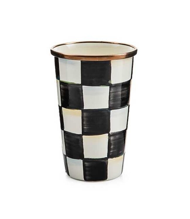 MACKENZIE CHILDS Courtly Check Enamel Tumbler - 10 Ounce