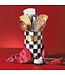 MACKENZIE CHILDS Courtly Check Enamel Utensil Holder