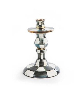 MACKENZIE CHILDS Courtly Check Enamel Candlestick - Small