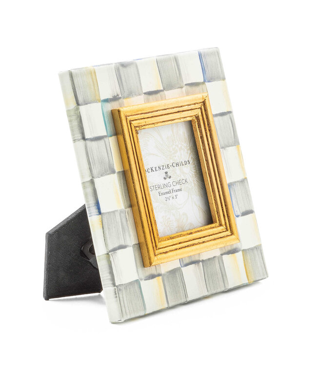 MACKENZIE CHILDS Sterling Check 2.5" x 3" Frame