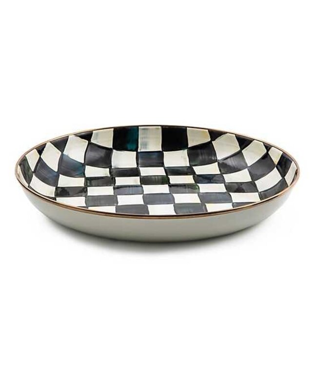 MACKENZIE CHILDS Courtly Check Enamel Abundant Bowl