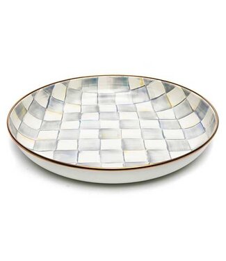 MACKENZIE CHILDS Sterling Check Enamel Abundant Bowl