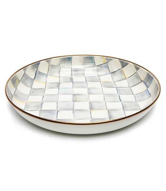 MACKENZIE CHILDS Sterling Check Enamel Abundant Bowl