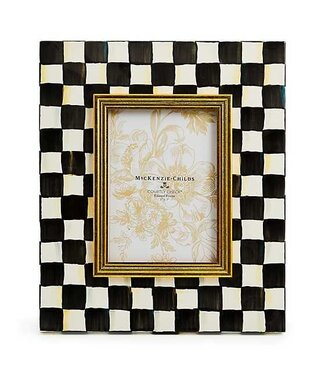 MACKENZIE CHILDS Courtly Check Enamel Frame - 5" x 7"