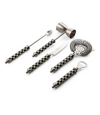 MACKENZIE CHILDS Courtly Check 3260 Bar Tool Set