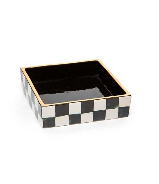 MACKENZIE CHILDS Courtly Check Cocktail Napkin Holder