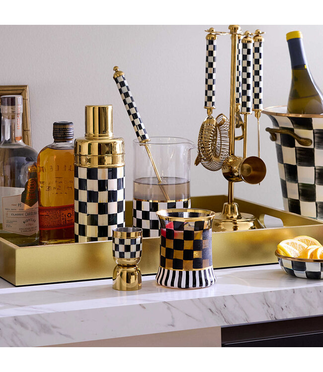 MACKENZIE CHILDS Courtly Check Mixing Glass