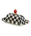 MACKENZIE CHILDS Courtly Check Enamel Butter Box