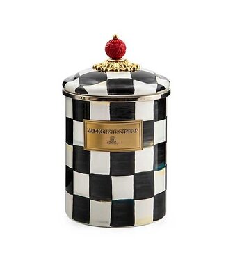 MACKENZIE CHILDS Courtly Check Canister- Medium