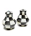 MACKENZIE CHILDS Courtly Check Enamel Salt & Pepper Shakers