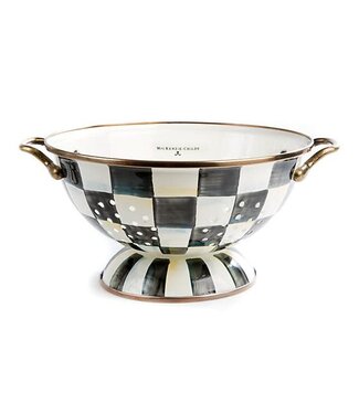 MACKENZIE CHILDS Courtly Check Enamel Colander - Large