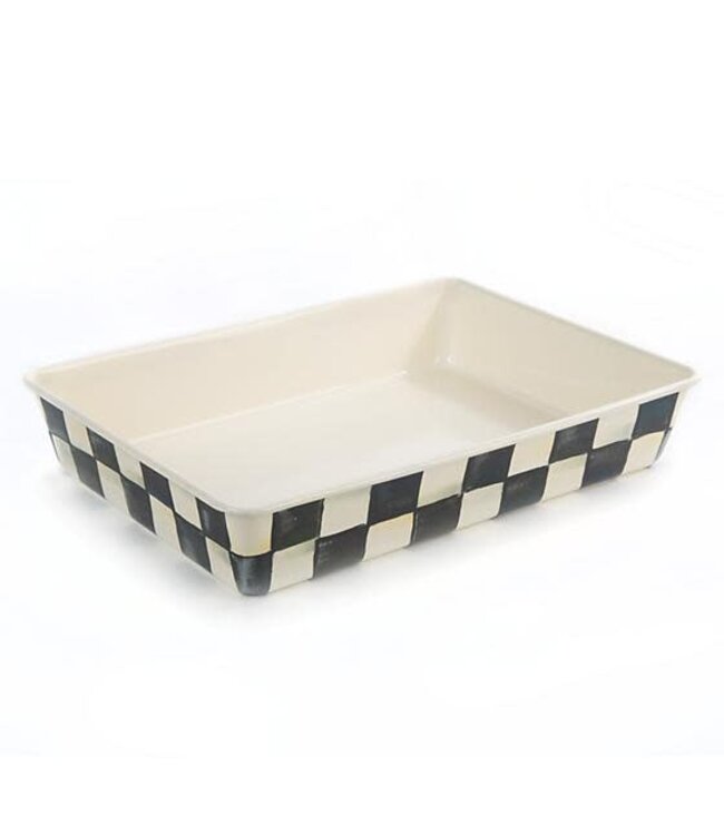 MACKENZIE CHILDS Courtly Check Enamel Baking Pan - 9" x 13"