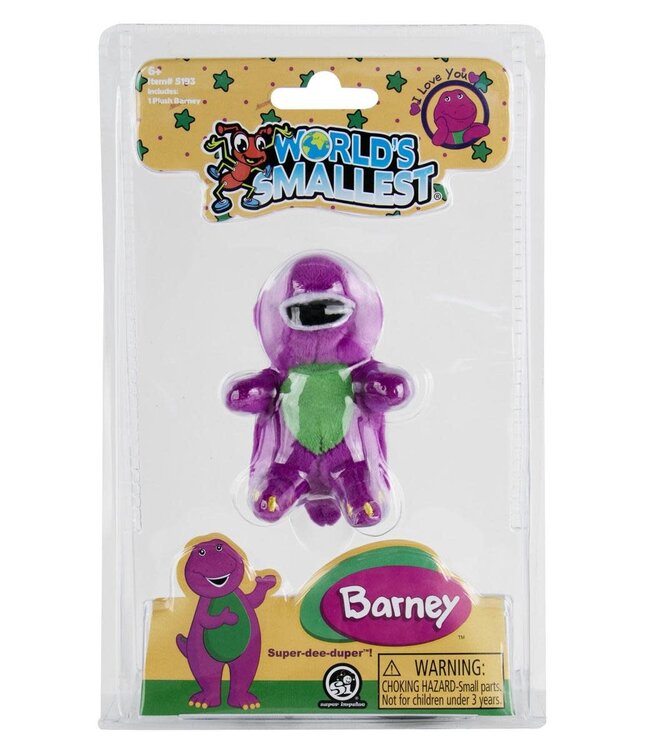 World's Smallest Barney Plush - Purple Dinosaur