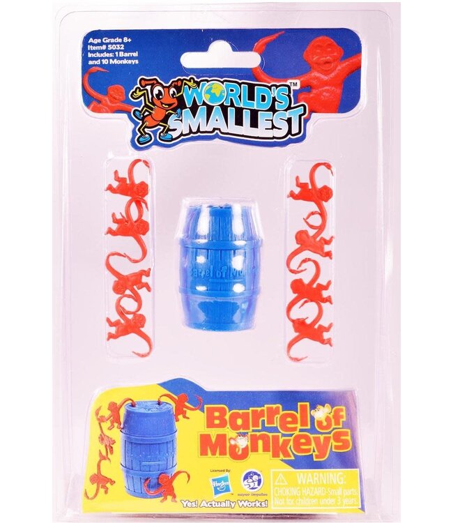 World's Smallest Barrel of Monkeys