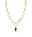 KENDRA SCOTT Abbie Pave Frame Multi Strand Necklace