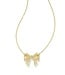 KENDRA SCOTT Krista Bow Short Pendant Necklace - White Mix
