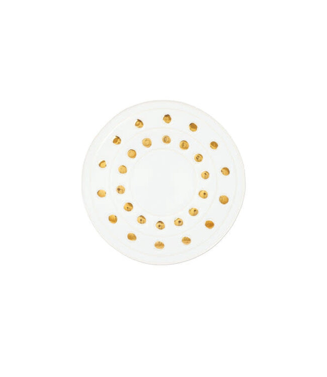 VIETRI Medici Gold Canape Plate
