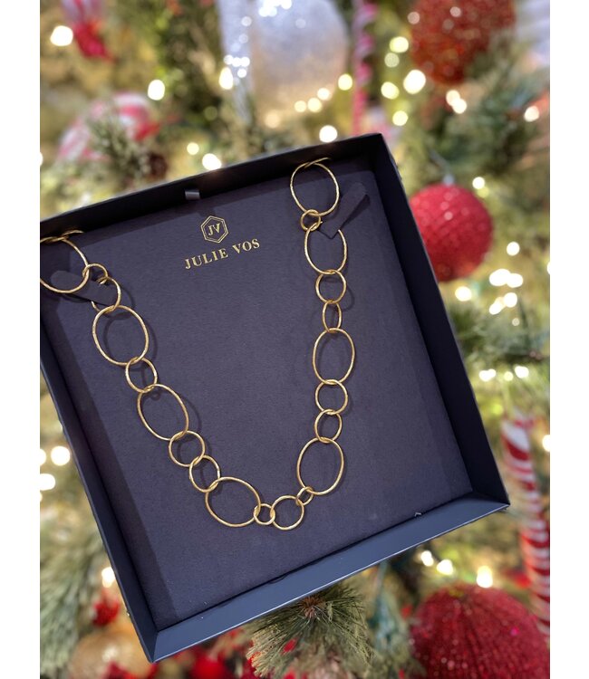 JULIE VOS Colette Texture Necklace Gold