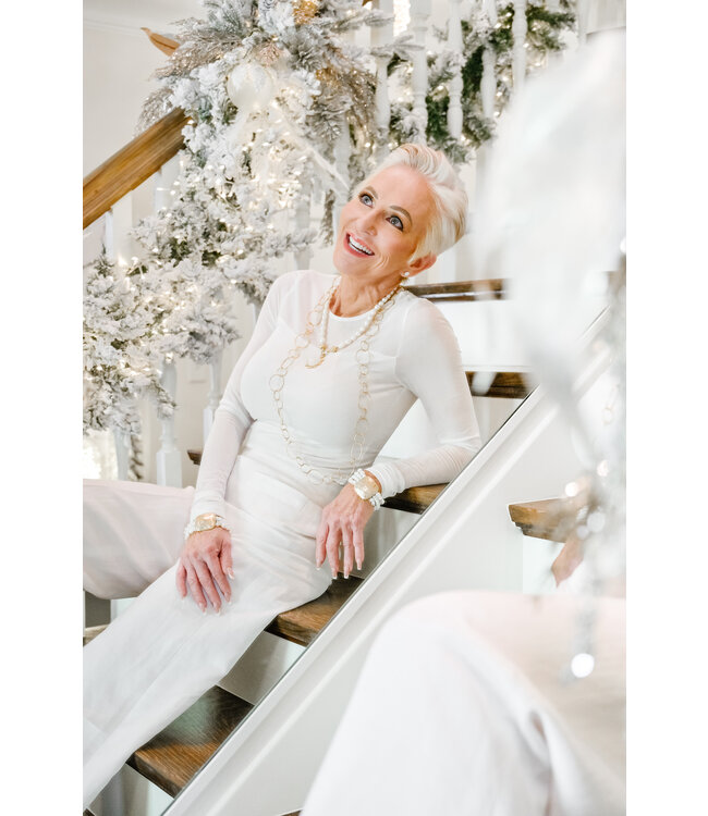 JULIE VOS Colette Texture Necklace Gold