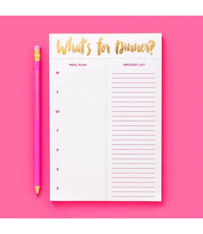 What's For Dinner Meal Planning Notepad