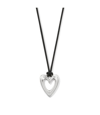 BRIGHTON Cascade Open Heart Petite Cord Necklace