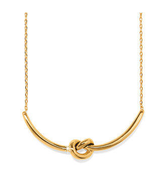 BRIGHTON Interlok Single Knot Necklace Gold