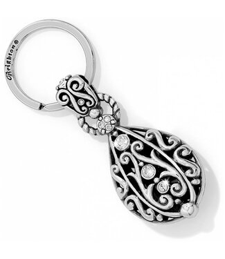 BRIGHTON Bibi Scroll Key Fob Silver