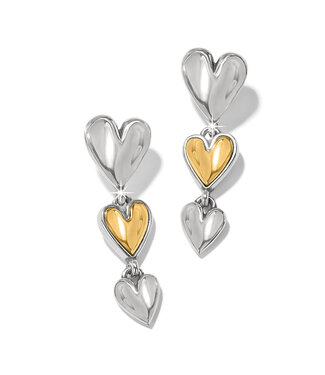 BRIGHTON Cascade Heart Trio Post Drop Earrings