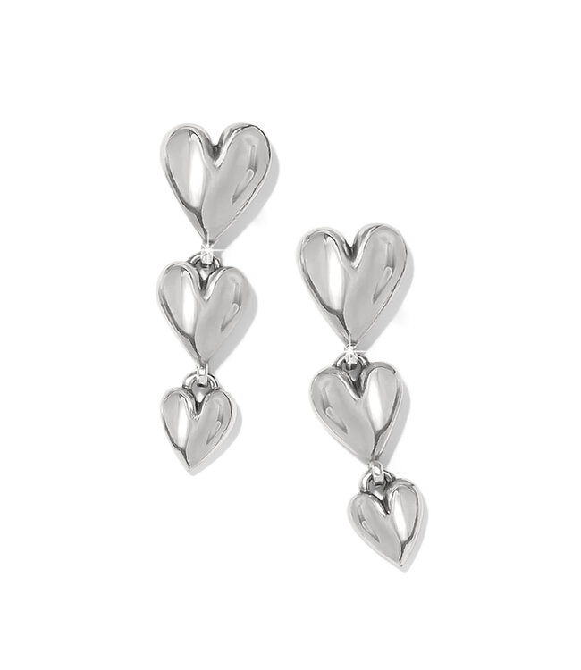 BRIGHTON Cascade Heart Trio Post Drop Earrings