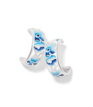BRIGHTON Kyoto In Bloom Indigo Hoop Earrings
