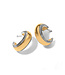 BRIGHTON Interlok Noir Gold Small Hoop Earrings