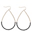 Long Dainty Beaded Teardrop Earrings