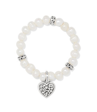 BRIGHTON Contempo Heart Pearl Stretch Bracelet