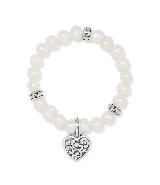 BRIGHTON Contempo Heart Pearl Stretch Bracelet