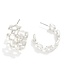 Metal Chain Link Hoop Earrings