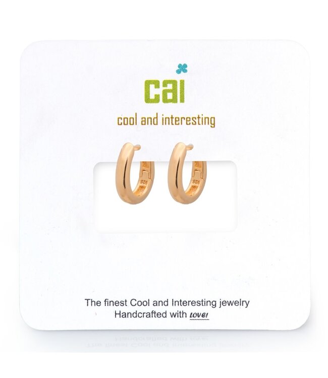 Dainty Plain Huggie Hoop Earring