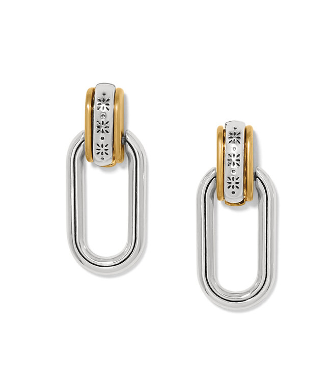 BRIGHTON Mosaic Two Tone Post Drop Earrings