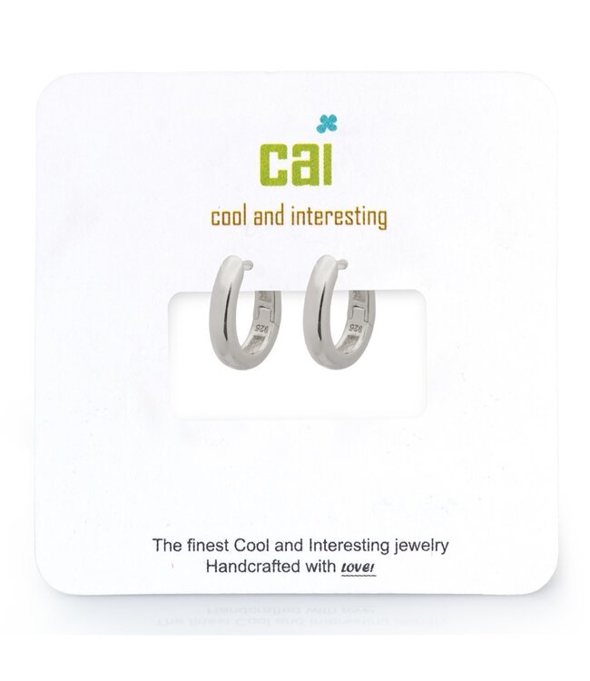 Dainty Plain Huggie Hoop Earring