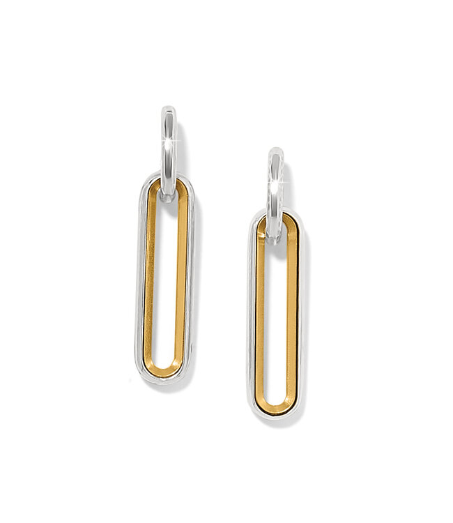 BRIGHTON Medici Two Tone Long Post Drop Earrings