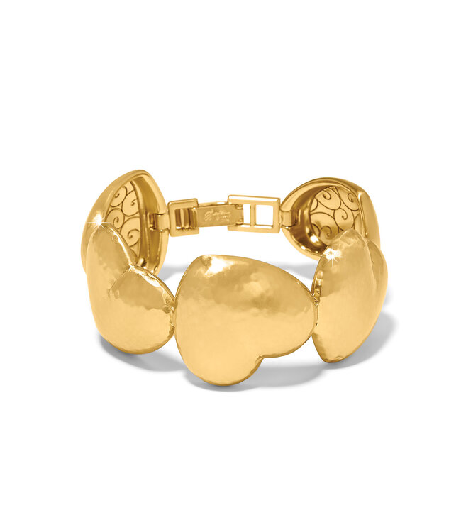 BRIGHTON Trianon Heart Gold Link Bracelet