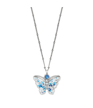 BRIGHTON Kyoto In Bloom Indigo Petite Butterfly Necklace