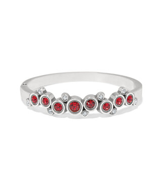 BRIGHTON Constella Cluster Red Hinged Bangle