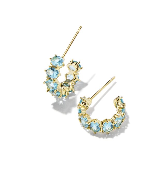 KENDRA SCOTT Cailin Crystal Huggie Earrings