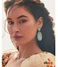 KENDRA SCOTT Parsons Silver Statement Earrings Turquoise