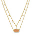 KENDRA SCOTT Elisa Pearl Multi Strand Gold Necklace