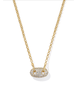 KENDRA SCOTT Bailey Pave Short Pendant Necklace