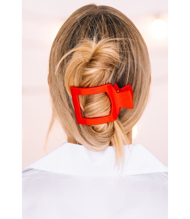 TELETIES Square Flat Hair Clip Medium