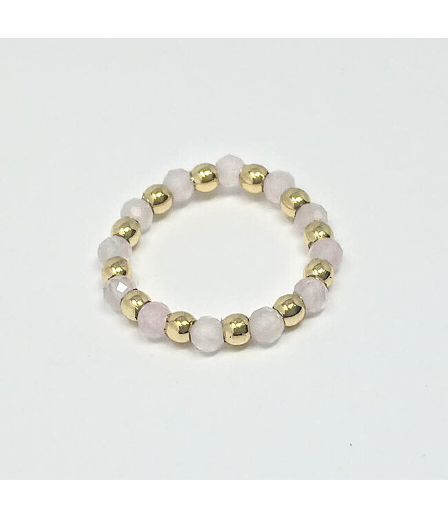 3mm H2O Resistant Gold Ball With Semi-Precious Stones