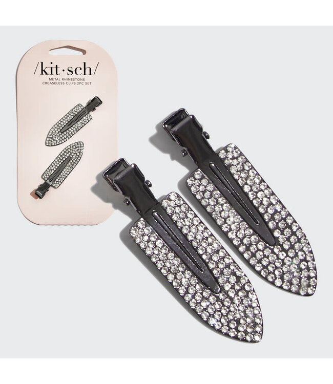 KITSCH Metal Rhinestone Creaseless Clips